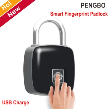 

P3 Smart Fingerprint Padlock Fingerprint Recogonizer USB Charge Touch Once Open IP65 Waterproof for Protect your Bag House Door