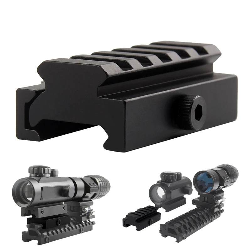 Quick Release Half Inch .5 Low Profile Riser QR Block Mount 1-10-5