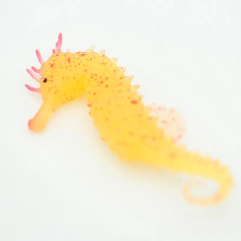 Simulation Fish Seahorse Silicone Fluorescence Fish Tank Decoration Artificial Suspension Noctilucent Fish Aquarium Ornaments3