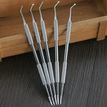 Профессиональный вросший носок коррекция ногтей Лифтер двойной конец нержавеющей стали палец ноготь пальца ноги очиститель