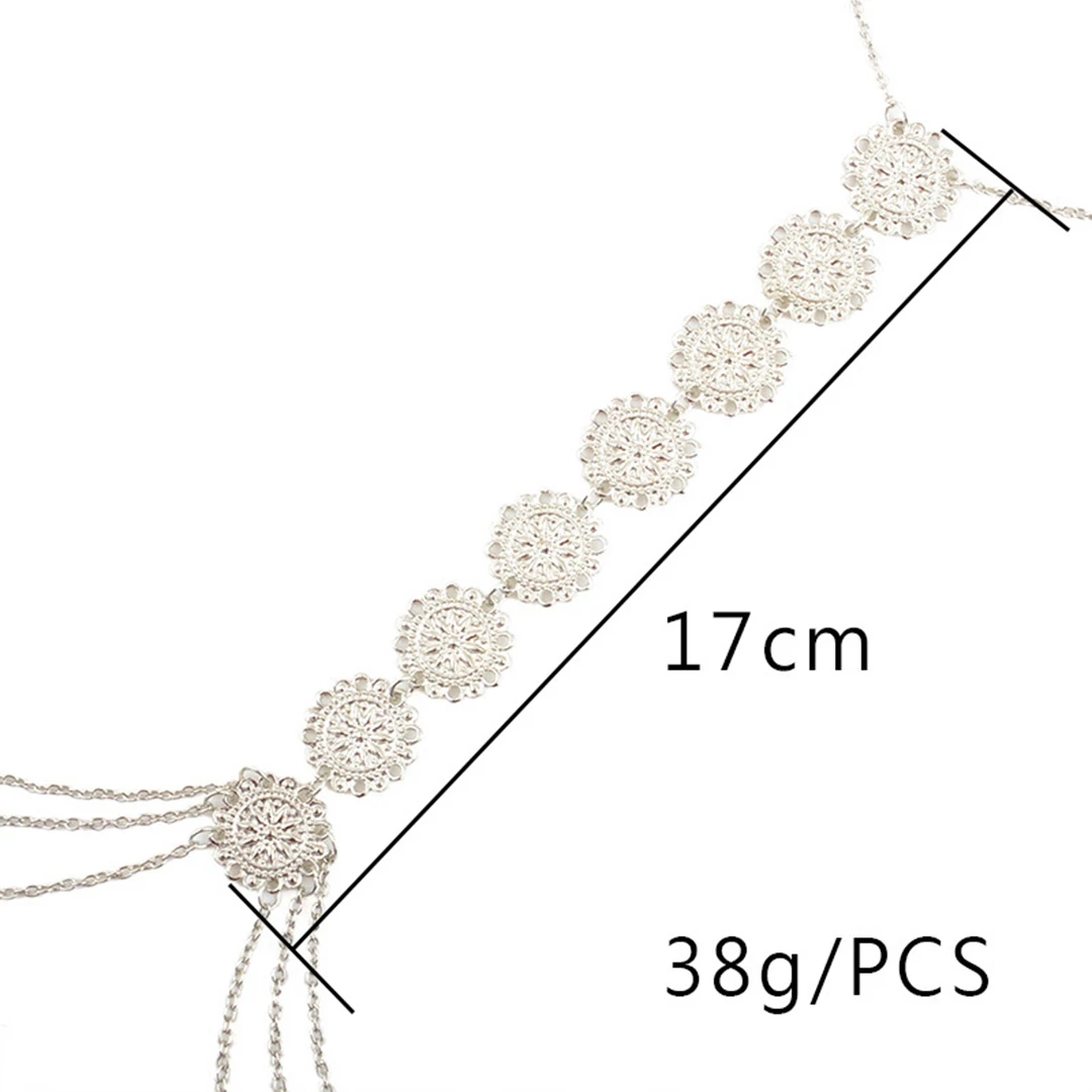 2019 New Women Body Jewelry Sexy Bikini Waist Chain Harness Necklace Silver Gold Metal Flower Body Chain Vintage Necklace