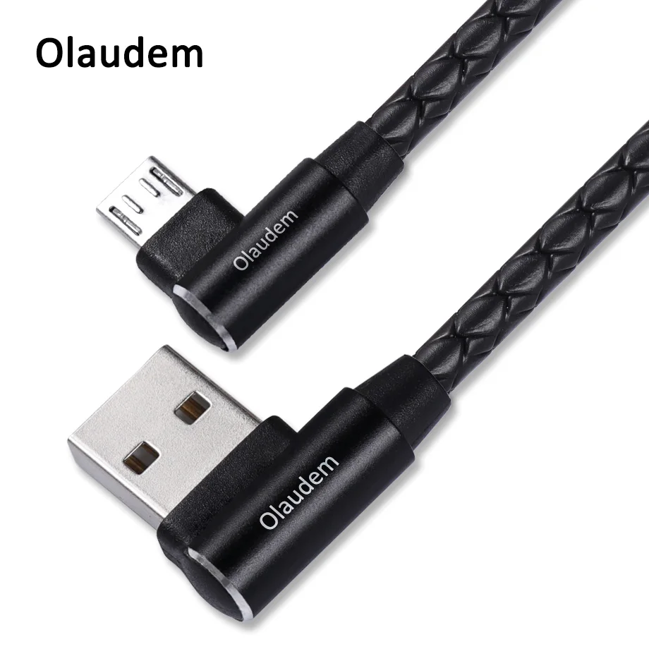 Шейные скобки... 5 V 2A TPE телефон кабели микро-usb Кабель 90 градусов для все устройств