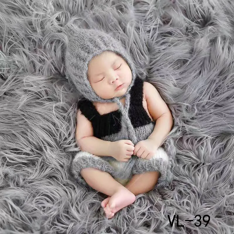 Newborn Baby Photography Prop Photo Crochet Outfits Knit Baby Pants And Hat 0 6
