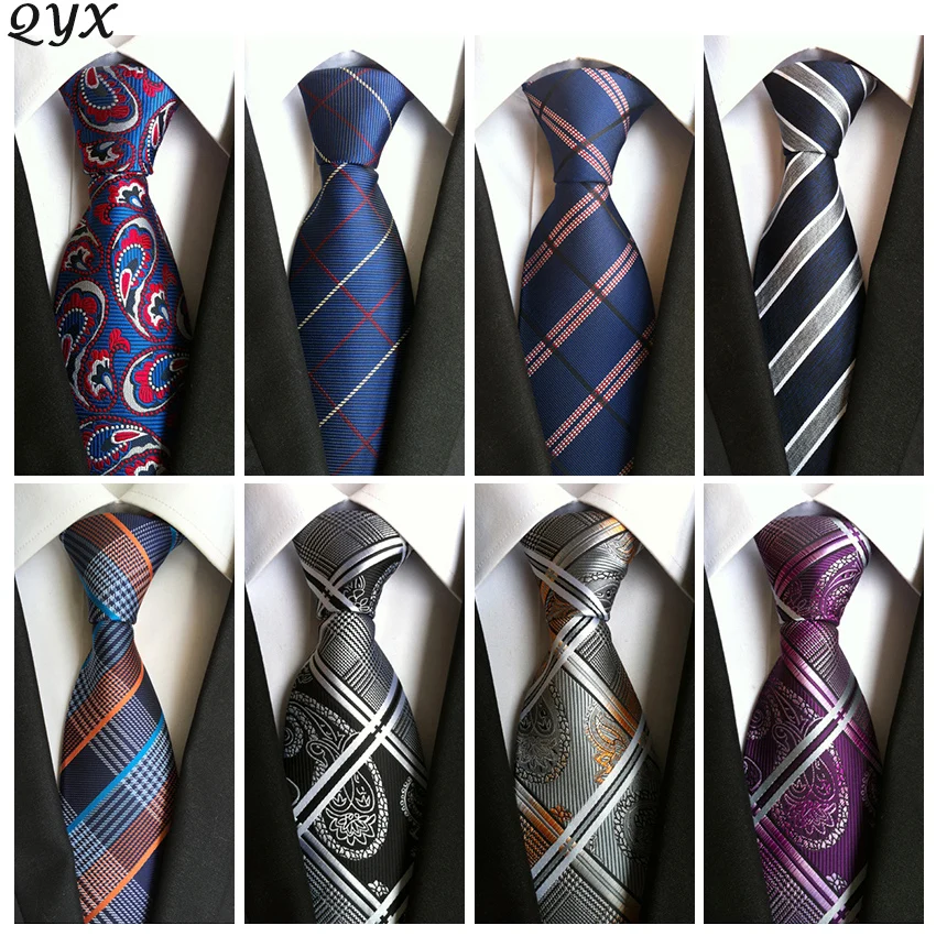 

New men's fashion polyester suit and tie silk print tie for men lattice Gravata Floral business administration and groom tie
