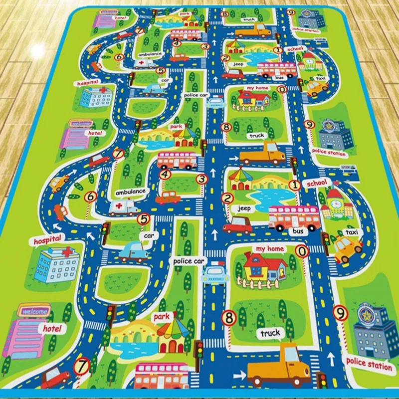 City Road Carpets For Children Rug Puzzle Play Mat Kids Toys Rug