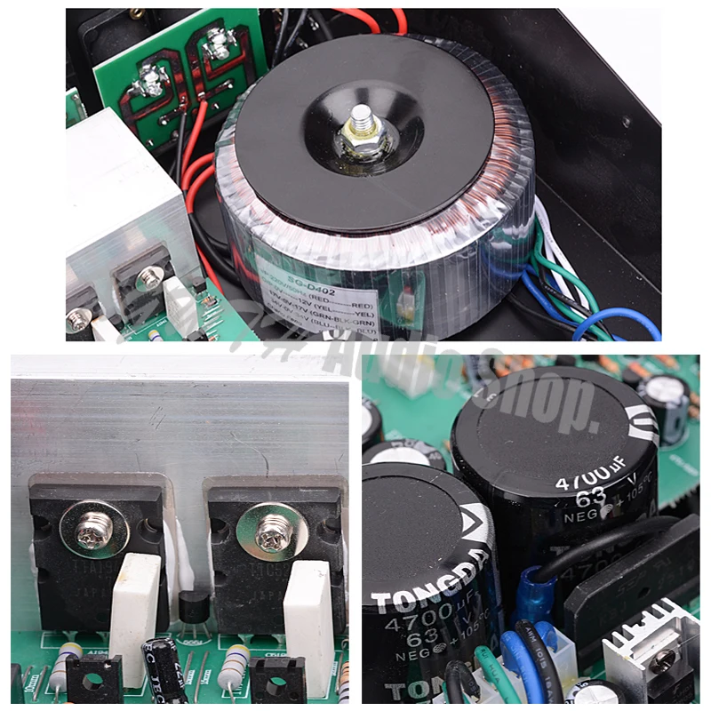 Pro Amplifier Mixer 4 Channel Microphone Mixing