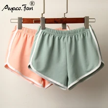 Pantaloncini per lo Sport delle donne di Estate 2019 nuovo Colore Della Caramella Contro Svuotato Skinny shorts casual della signora Elastico In Vita Beach Correndo Pantaloni di Scarsità