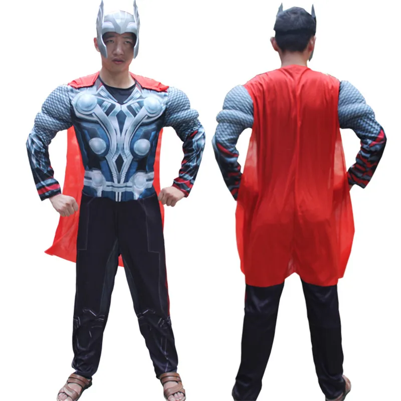The Avengers Thor Adult Muscle Halloween Cosplay Costume Avengers Costume Movie Superhero Muscle Uniform 165-180cm For Men The Avengers Thor Adult Muscle Halloween Cosplay Costume Avengers Costume Movie Superhero Muscle Uniform 165-180cm For Men