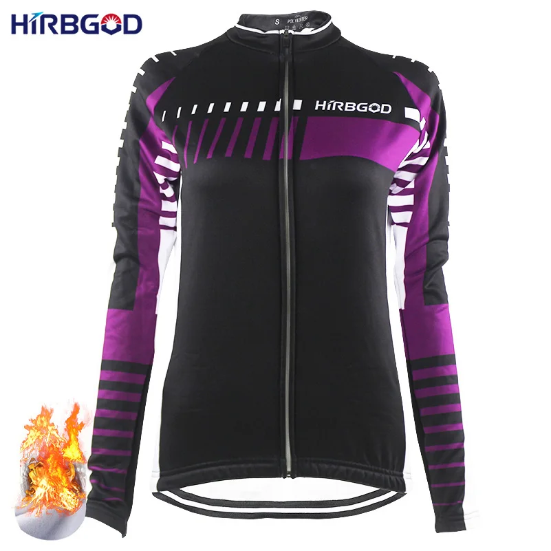Buy HIRBGOD Women's Purple Warm Mountain Bike Shirt