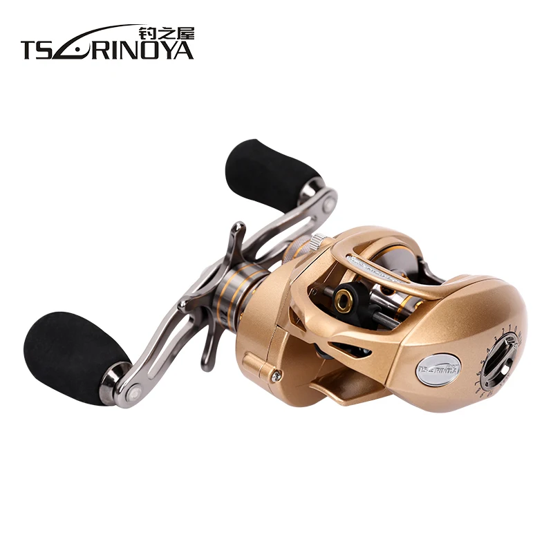 

TSURINOYA EX-150 Baitcasting Reel 7.0:1/7Kg/9+1BB/190g Full Metal Double Brake Bait Casting Fishing Reel Molinete De Pesca Peche