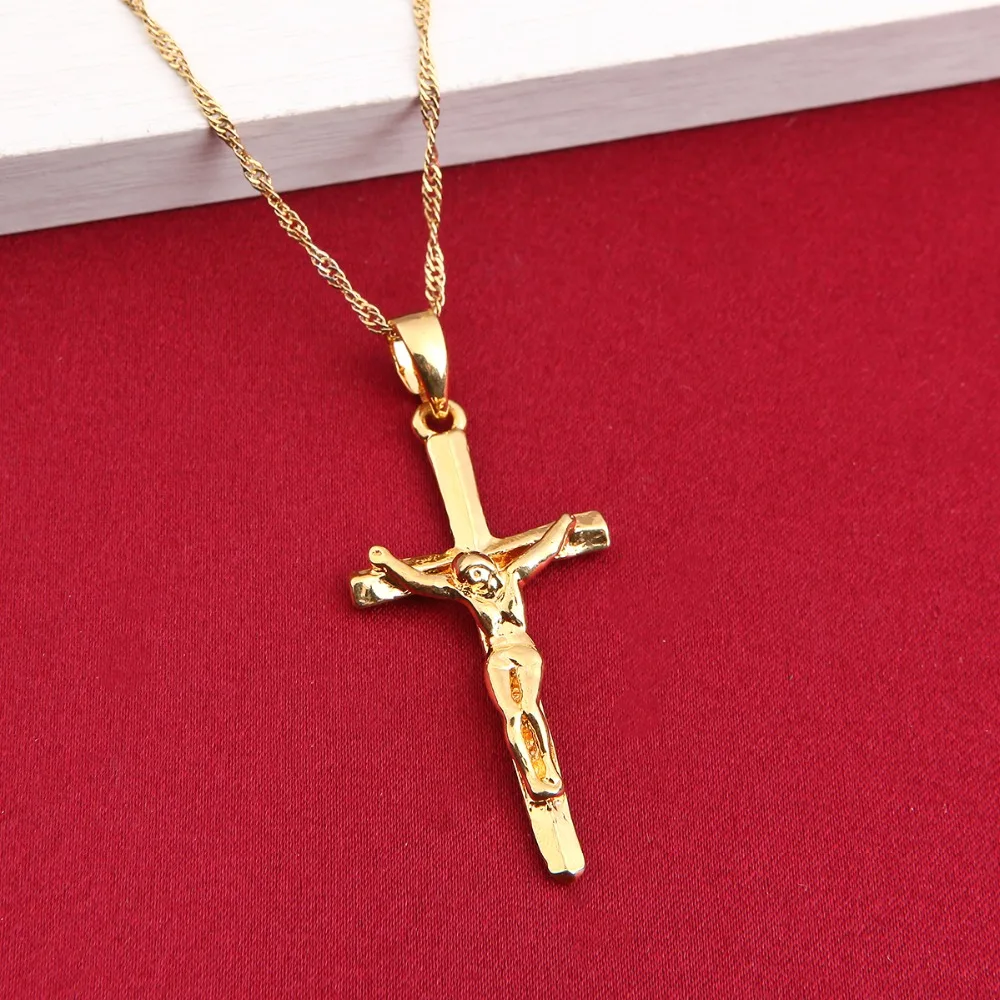 Jesus Cross Pendant Necklace Fashion 