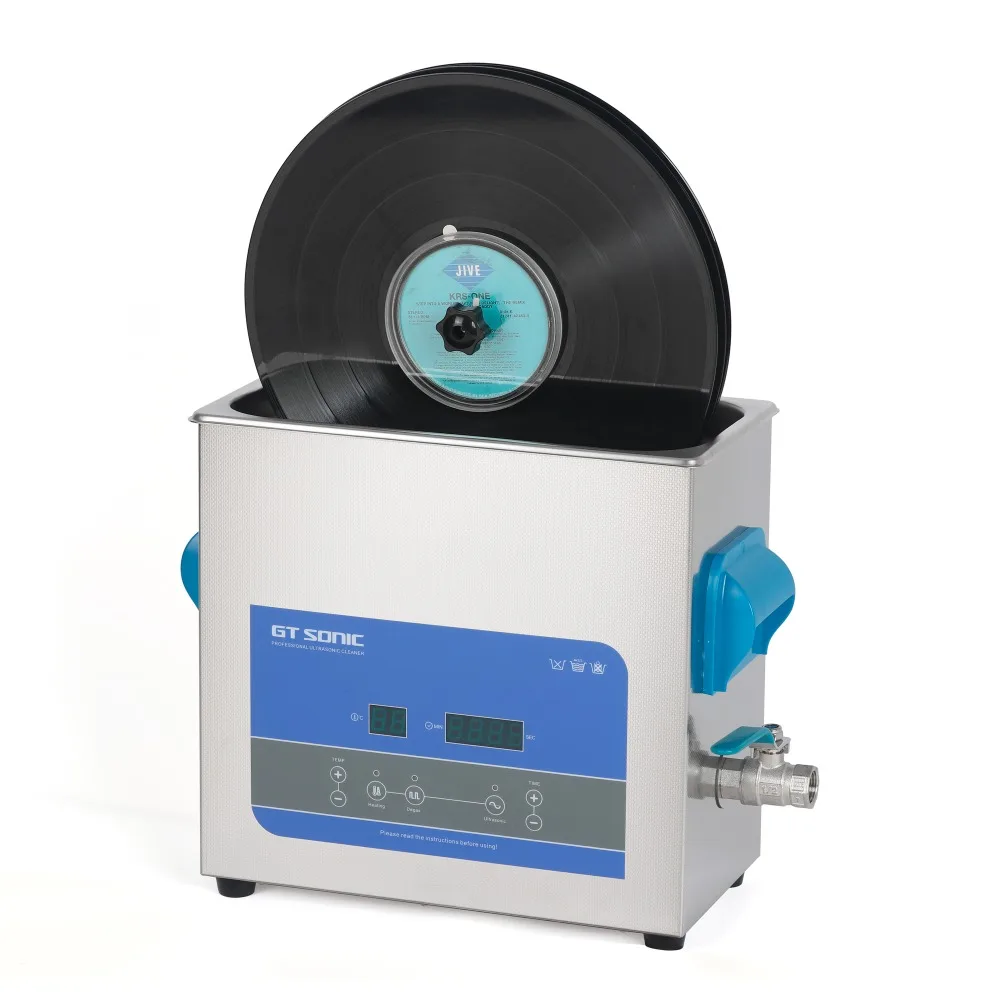 

GT SONIC Vinyl Record Aluminum alloy Bracket Available Ultrasonic Cleaner 6L Models Refresh 12 inch LP 7 inch EP Discs