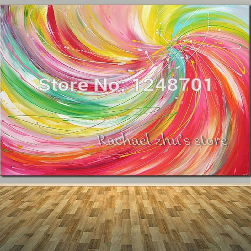 

Handpainted Modern Abstract Acrylic Color Oil Painting On Canvas Abstract Contemporary Artwork Wall Art Pictures For Home Decor