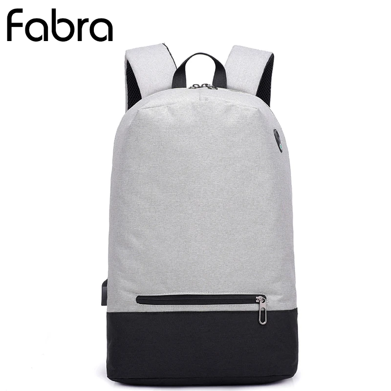 

Fabra New Men Laptop Backpack Anti Theft Backpack Men School Notebook Bag Patchwork Color Travel Backpack Casual Daypacks Grey
