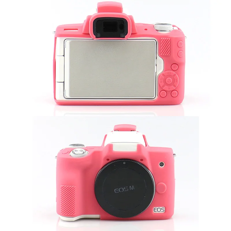 Мягкий силиконовый чехол Sleeplion для камеры, защитный чехол для Canon M50, беззеркальная система, резиновый чехол для камеры - Цвет: Rose