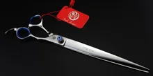 9”25cm Brand Purple Dragon TOP GRADE Hairdressing Scissors JP 440C Big Gem Cats Dogs Pets Cutting Scissors Animal Shears