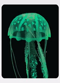Солнечный аквариум декоративное озеленение световой моделирования программного обеспечения люминесцентные Медузы плавающая Медуза - Цвет: Зеленый