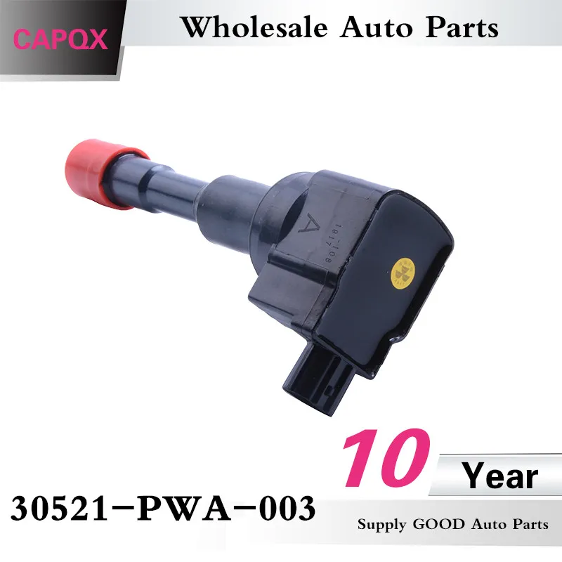 CAPQX 1PC Rear Ignition coil pack 30521 PWA 003 For Civic Hybrid 1.3L
