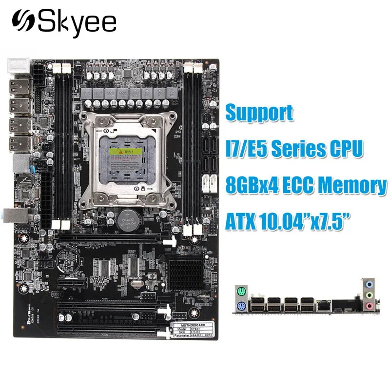 

For Intel X79 Mainboard Motherboard LGA2011 PCI Express 16X USB 3.0 ATX DDR3 ECC/REG WiFi UP for Desktop Computer