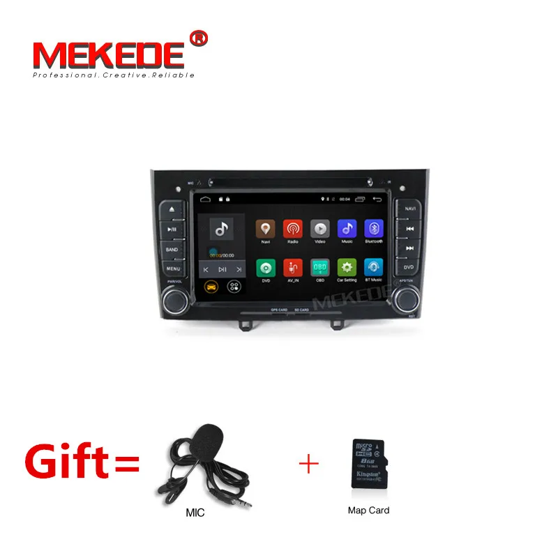 Mekede M518 чистый Android 7,1 dvd-плеер для автомобиля peugeot 308 408 с gps навигацией мультимедиа аудио Радио vedio 4G wifi BT - Цвет: car dvd (black)