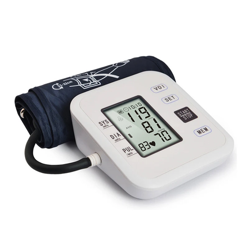 

Arm Blood Pressure Monitors Tonometer Portable Health BP Digital Upper Blood Pressure Pulse Monitor Meter Sphygmomanometer