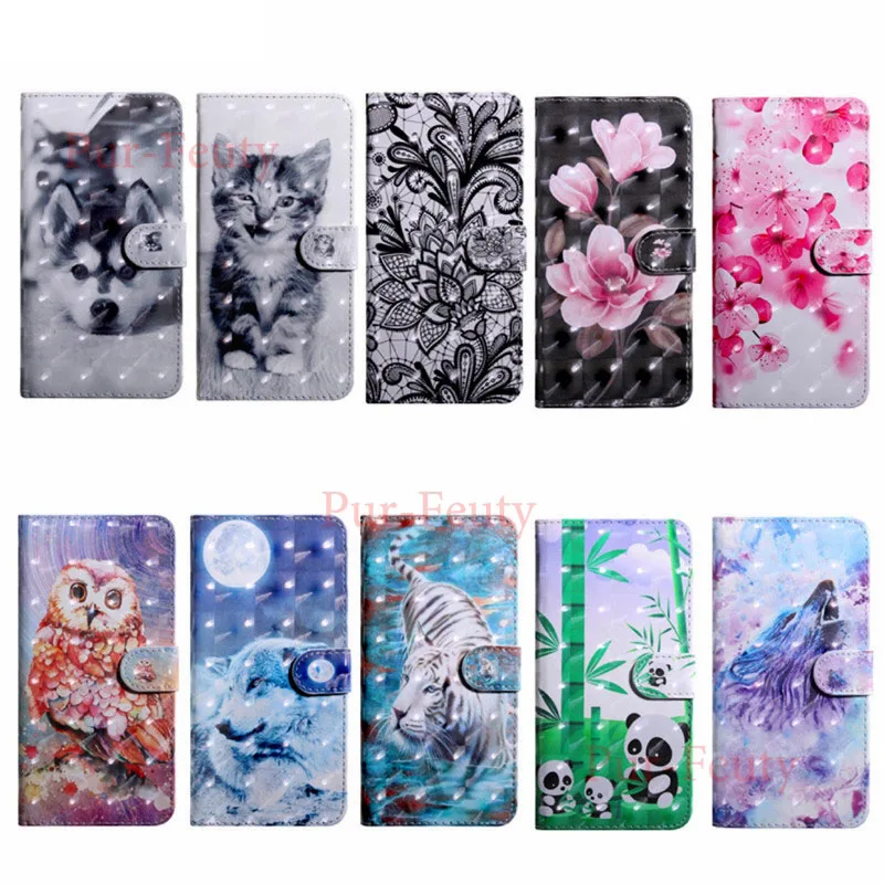 Flip Case for Motorola Moto E5 Gen XT1944 XT1944-5 XT1944-6 3D Painted Phone Leather Cover for Motorola Moto E 5th 5 Gen XT 1944