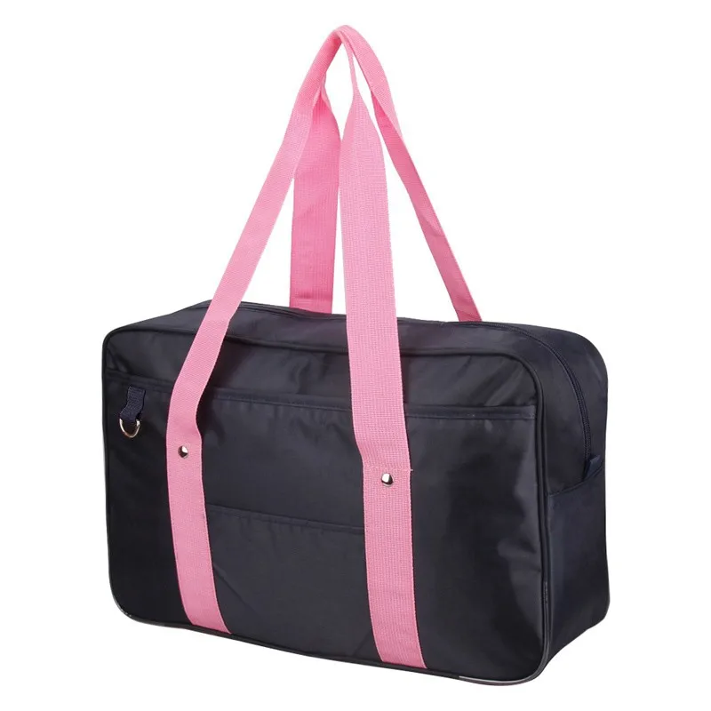 Японский стиль JK форменная сумка для косплея, брендовая модная оксфордская сумка на плечо, школьная сумка для школьников, дорожная сумка-мессенджер - Цвет: Blue pink-no strap
