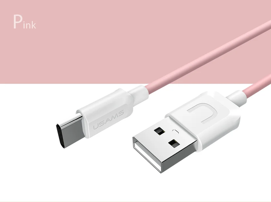 5 шт./лот USAMS Тип USB c Тип кабеля-C кабель для Samsung gaxaly S8 плюс Huawei Xiaomi mi6 MI5 OnePlus 5 USB-C Зарядное устройство кабель