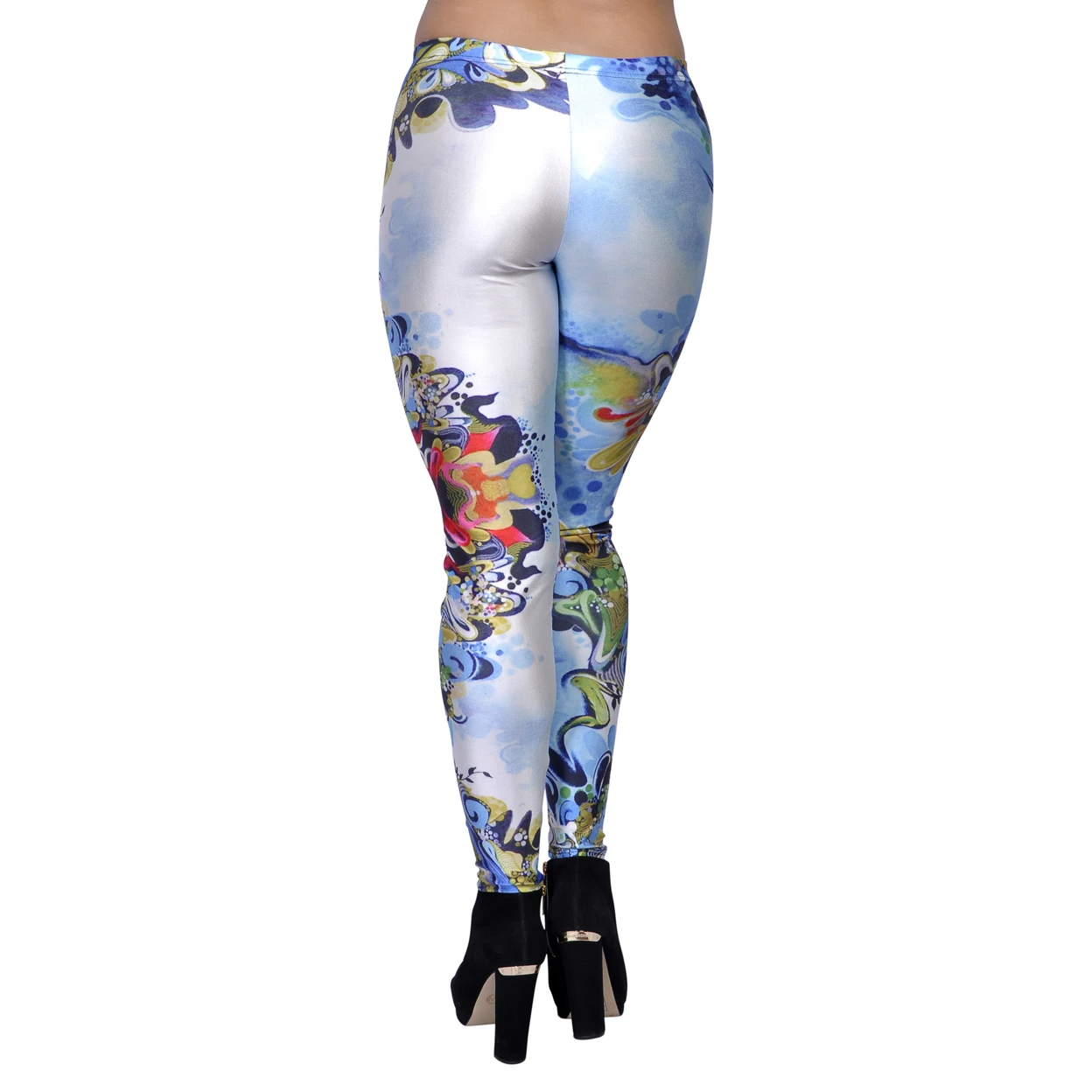 Women's Artistic Swirlies Leggings XXL (2)