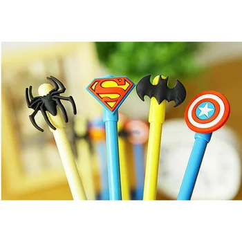 

4 pcs/ lot lovely cute LOL style gel pen 0.38mm black link kawii writing pens for school and office material escolar
