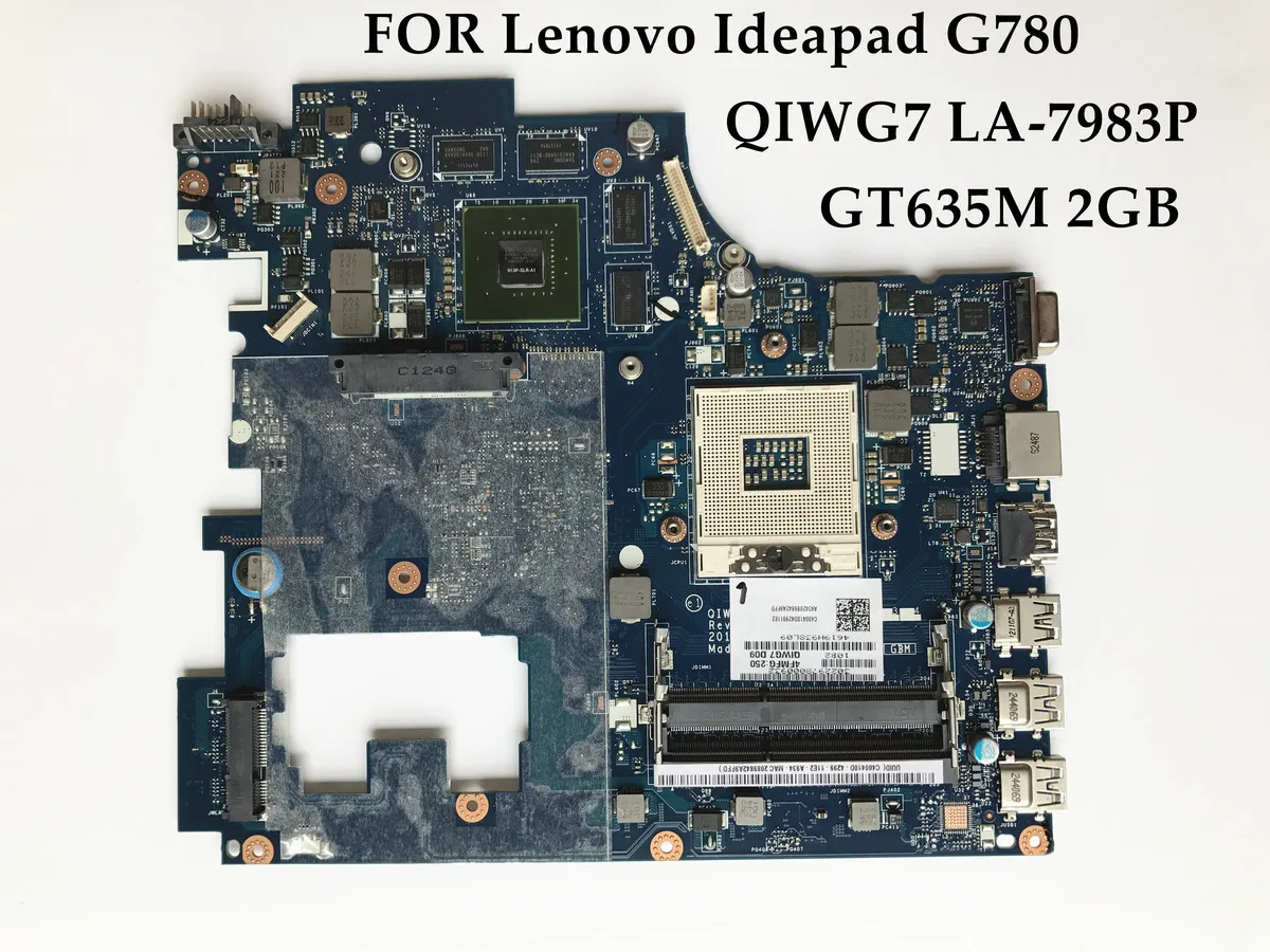 laptop motherboards High quality laptop motherboard for Lenovo Ideapad G780 QIWG7 LA-7983P HM76 PGA989 DDR3 GT635M 2GB 100% Fully Tested the most powerful motherboard