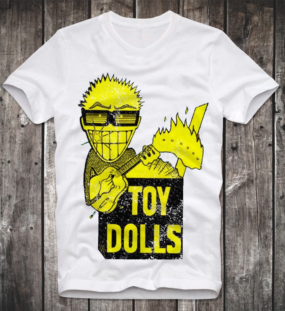 

T SHIRT TOY DOLLS IDLE GOSSIP WAKEY WAKEY ADICTS PUNK ROCK BAND RETRO VINTAGE
