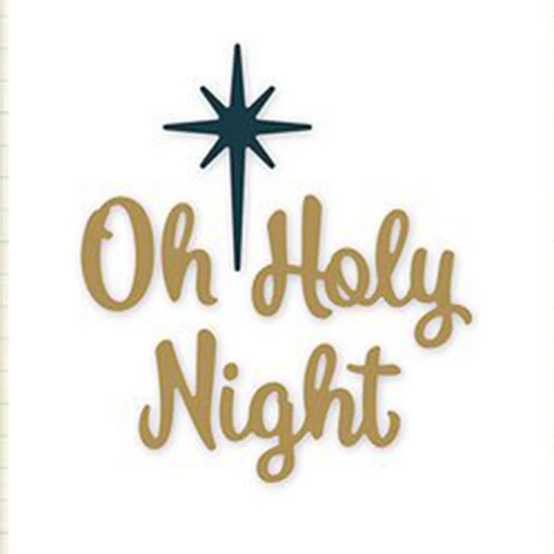 Download Oh Holy Night Metal Cutting Dies Stencils for DIY ...