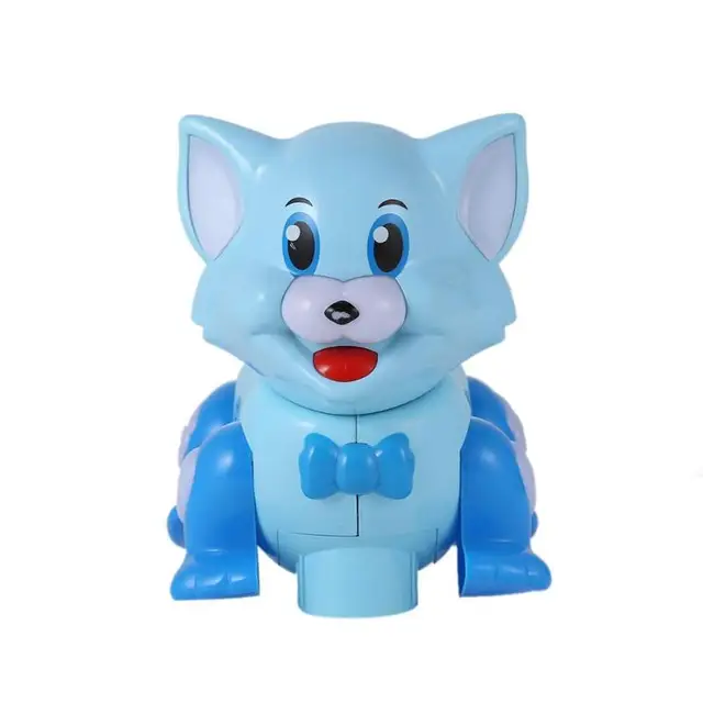 Cute Electric Cat Dog Toys Children Animal Model with Light Simulation