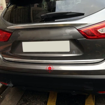 

For Nissan Qashqai j11 2014-2018 Rear Tail Door Sticker ABS chrome Back Door Tailgate Trim Car Styling Accessories 1 pieces