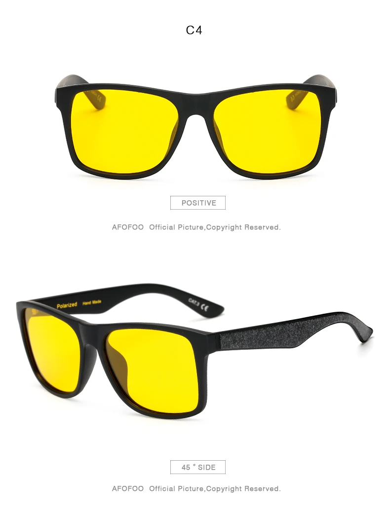 AFOFOO Для мужчин Поляризованные солнцезащитные очки для женщин, фирменный дизайн, туфли с квадратным рамка Для мужчин вождения солнцезащитные очки, мужские очки, солнцезащитные очки UV400 Оттенки Óculos