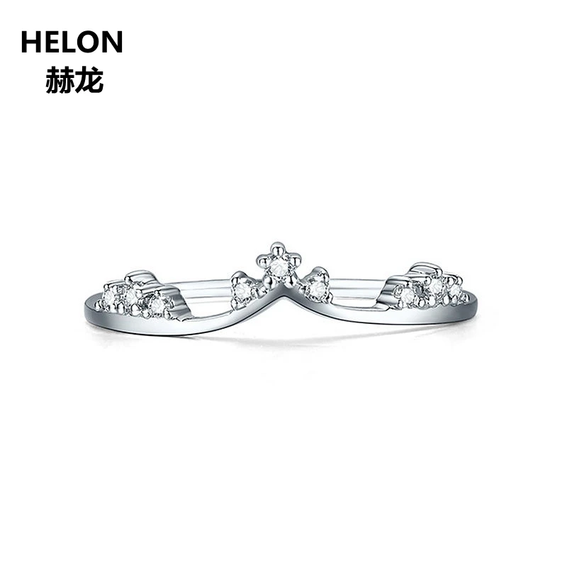 

100% SI/H Natural Diamonds Engagement Ring Solid 14k White Gold Women Wedding Anniversary Band Fine Jewelry
