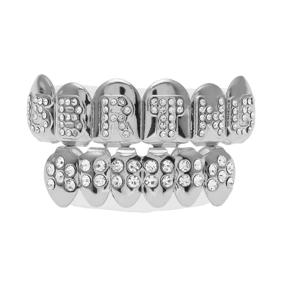 Украшения для тела Grillz Teeth мужчин и женщин ювелирные изделия в стиле хип хоп с
