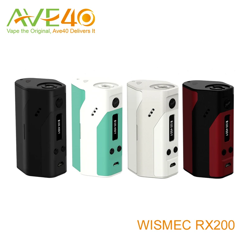 Original Wismec Reuleaux RX200 Box Mod Upgrade Frimware Electronic Cigarette RX200W TC-Ni/TC-Ti/TC-SS/VW mode