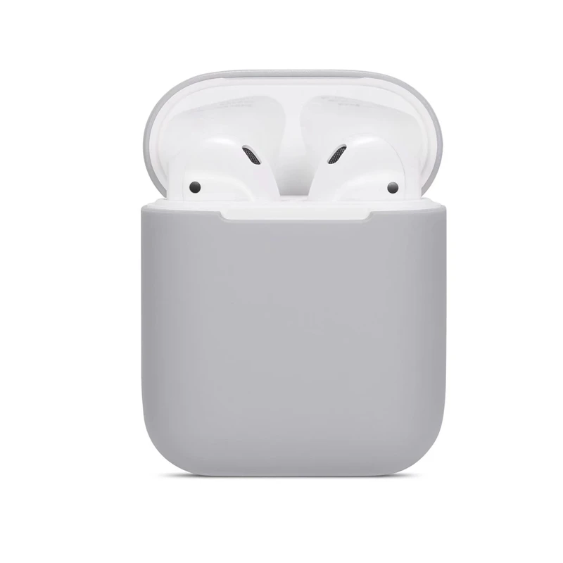 Силиконовый наушник чехол для Airpods 1 мягкий гибкий тонкий чистый яркий цвет беспроводной Bluetooth наушники чехол для Airpods чехол сумка