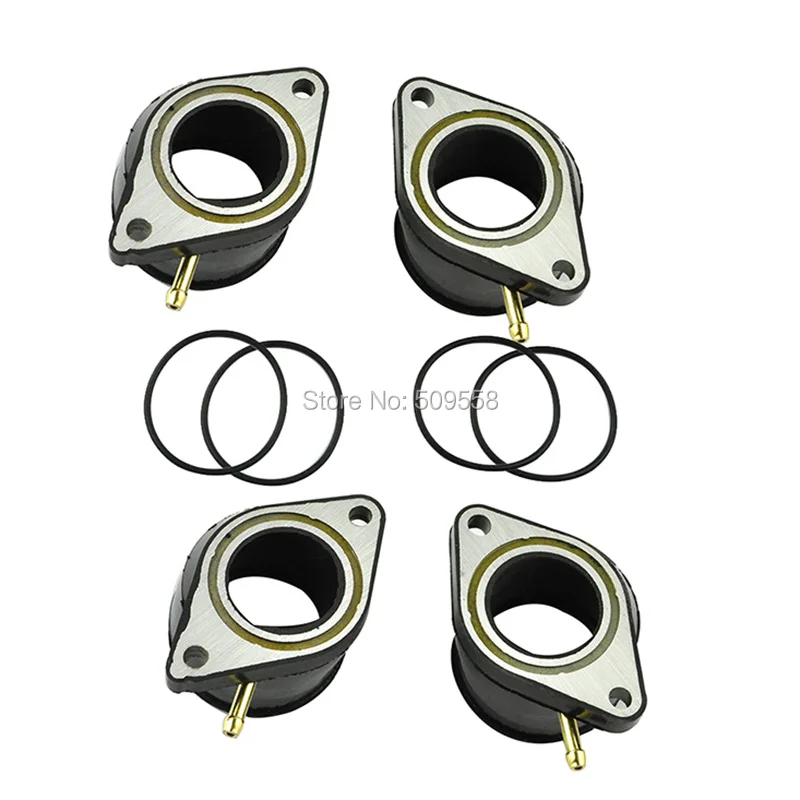 

Carburetor Carb Intake Manifold Joint Boot with O-rings for Yamaha XJ900 1983-1994 4 Pieces