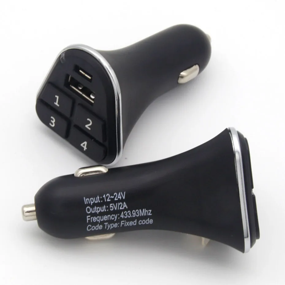 

USB 5V2A Car chager & Garage door remote control Copy SOMMER DOORHAN FAAC LIFTMASTER BENINC SEA fixed code 433.92MHz