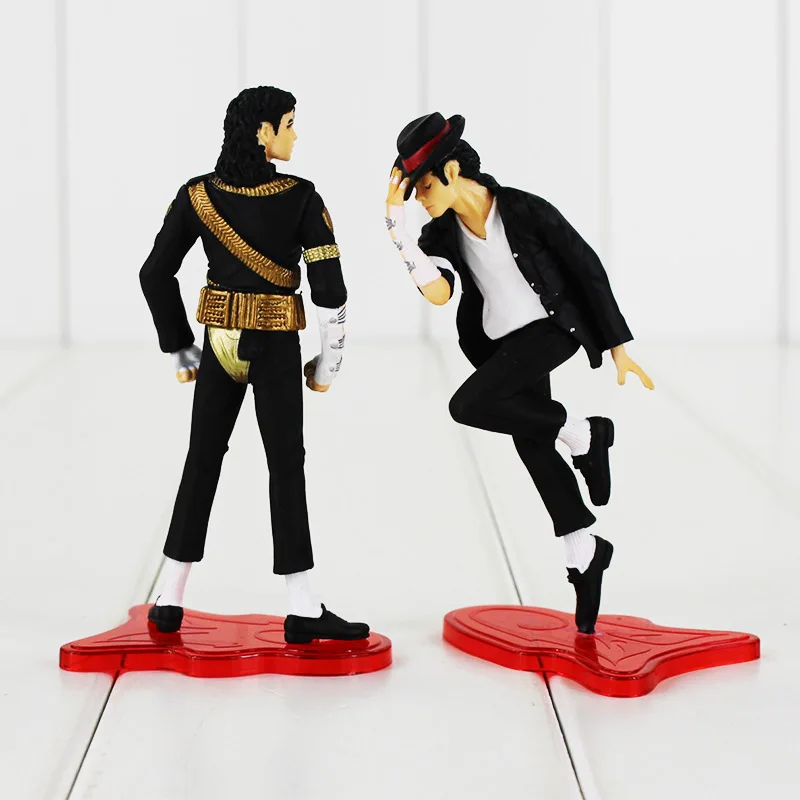 Michael Jackson Dancing w/ Boom Box Caricature Figurine Miniature 8.5"H New 