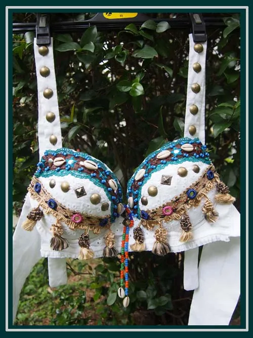 

Tribal belly dance bra BI110