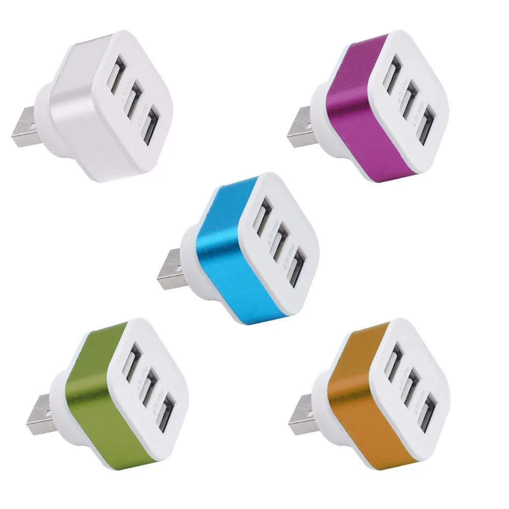 

2018 hot sale high speed 3-port USB 2.0 multi-HUB splitter extended desktop PC adapter 5 colors optional