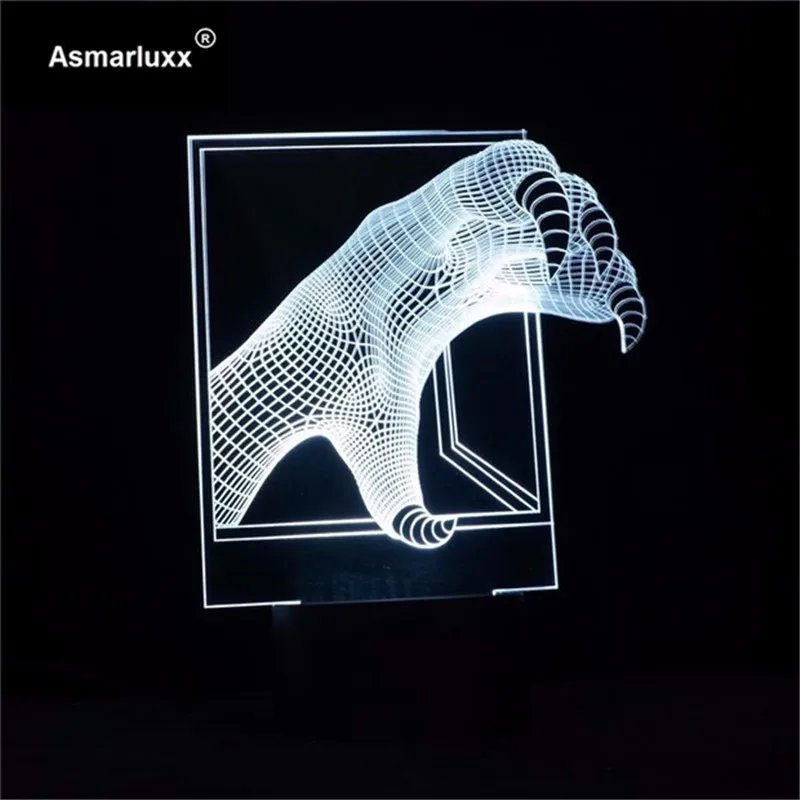 Asmarluxx Claw 3d led lamp0004