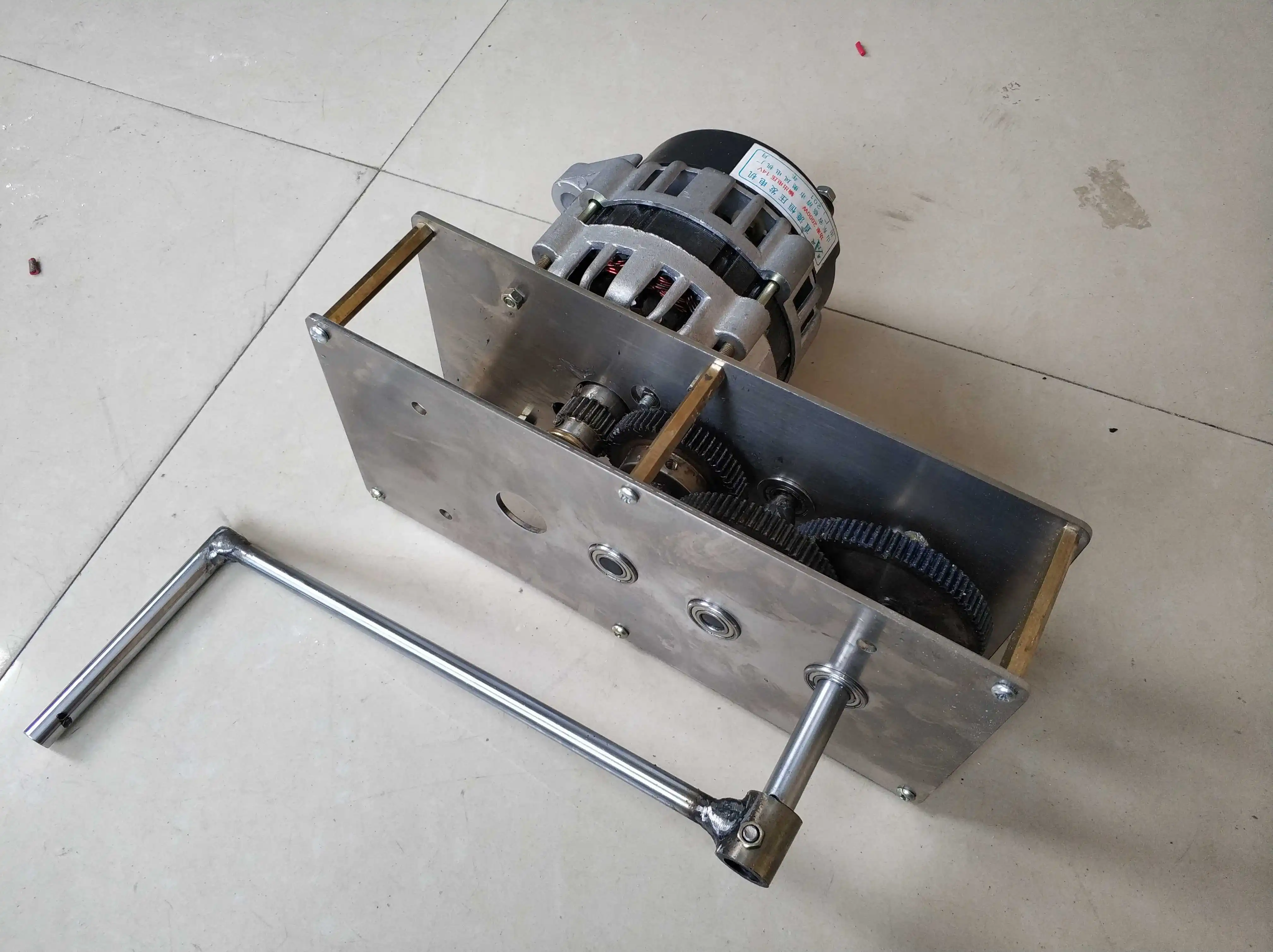 Ручной Кривошип генератор 12v2000W аккумулятор для автомобиля Аварийная зарядка
