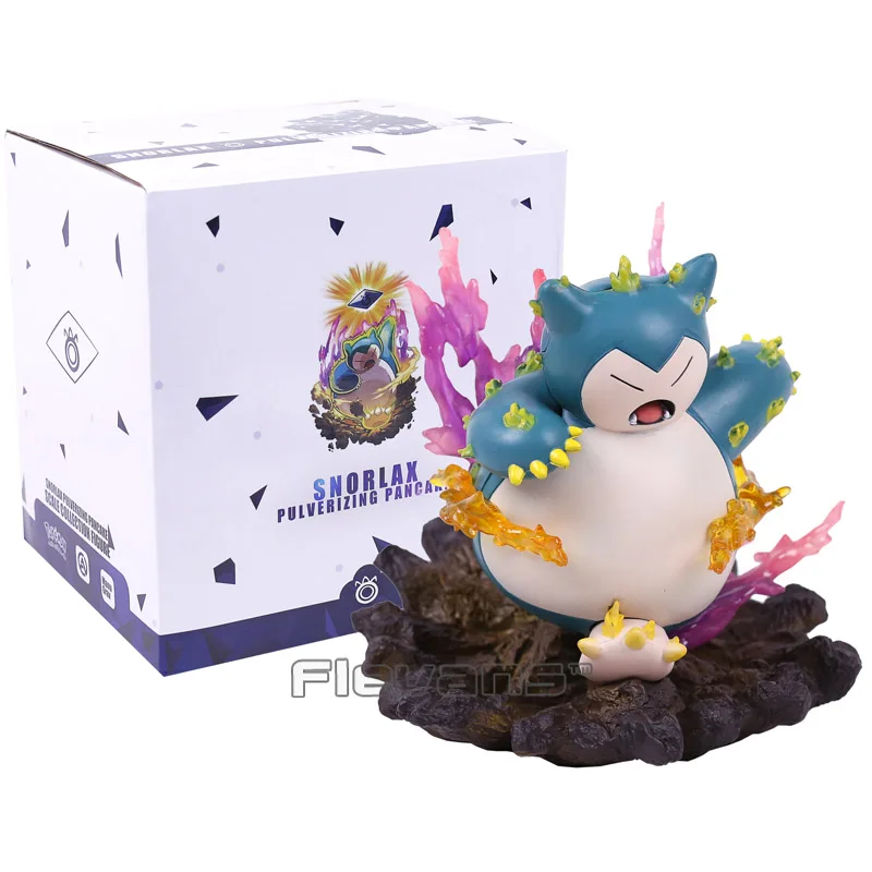 

Anime Cartoon Snorlax Pulverizing Pancake PVC Figure Collectible Model Toy 16cm