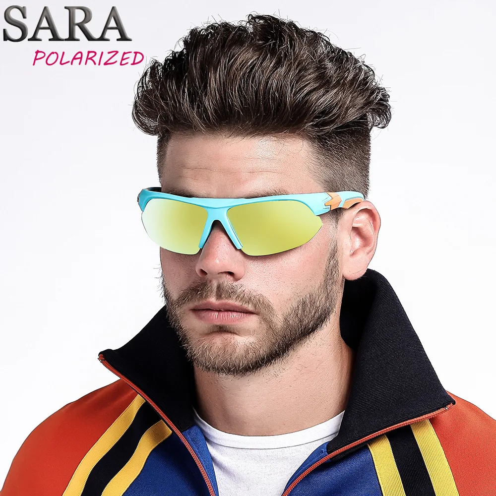 Unisex Polarized Cycling Glasses Fashion Anti UV Glasses Mens Mountain