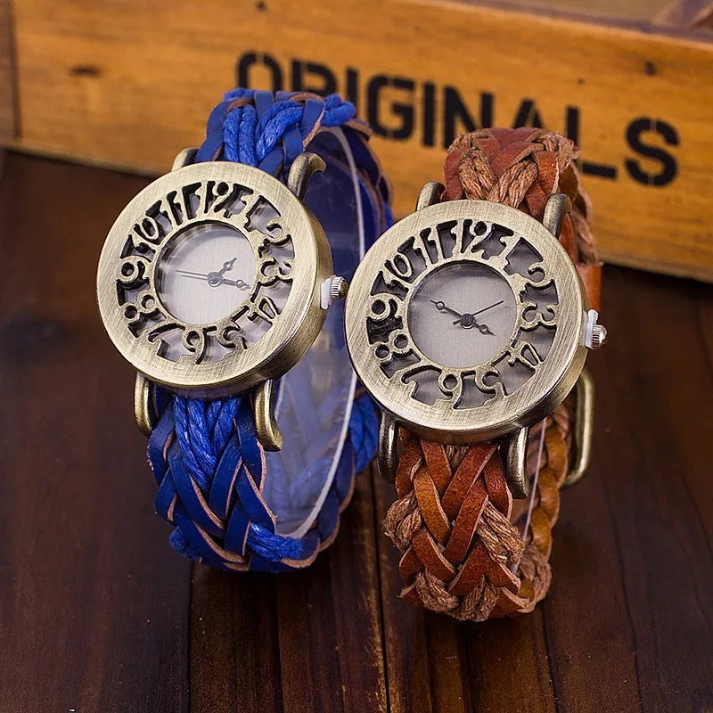 Дропшиппинг модные открытые Часы повседневные женские часы-браслет винтажные кварцевые часы Relogio Feminino часы